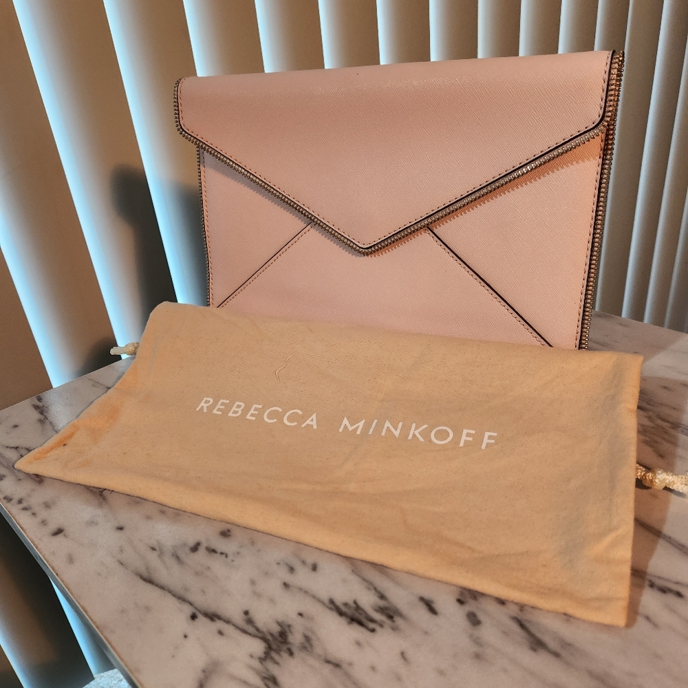 NWT Rebecca Minkoff Leo Clutch Peony